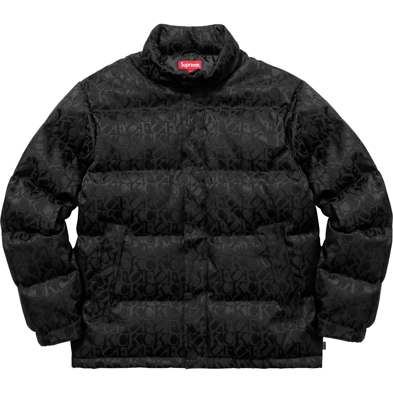 Fuck Jacquard Puffy Jacket view 15